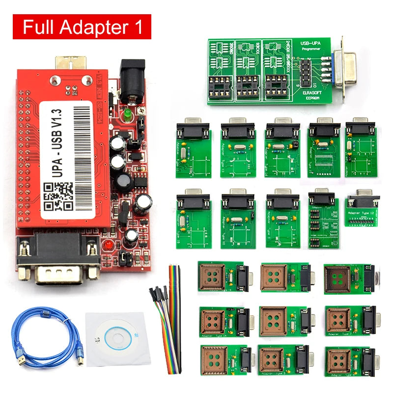UPA Usb with 1.3 SN:050D5A5B eeprom aeeprom adapter ECU Programmer Diagnostic-tool ECU Programmer With Full Adapter UPA