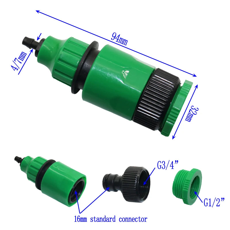 Dropshipping Fog Nozzles Micro Automatic Garden irrigation watering Kit 10m hose Gray spray head with 4/7mm tee and connector