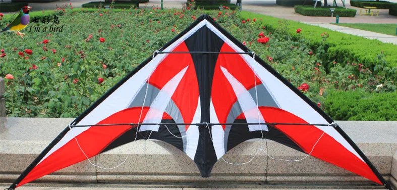 NEW Outdoor Fun Sports 1.8m Dual Line Stunt Kite With Handle And Line Good Flying