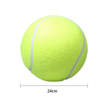 24cm Dog Tennis Ball Pet Chew Toys Big Inflatable Tennis Dog Outdoor Interactive Toy Pet Training Balls Pet Accessories