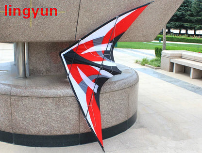 NEW Outdoor Fun Sports 1.8m Dual Line   Stunt  Kite With Handle And Line Good Flying