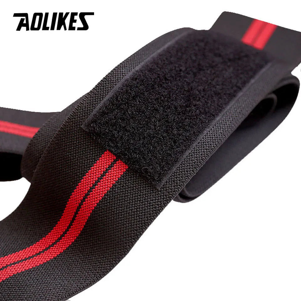 AOLIKES 1 Pair Knee Wraps Fitness Weight Lifting Sports Knee Bandages Squats Training Equipment Accessories for Gym