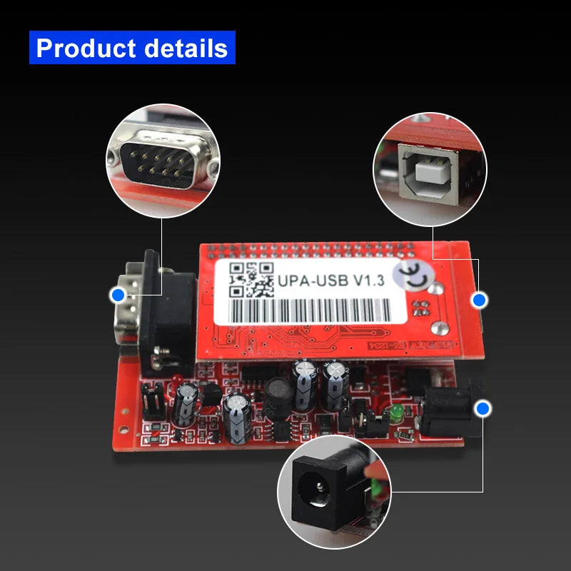 UPA Usb with 1.3 SN:050D5A5B eeprom aeeprom adapter ECU Programmer Diagnostic-tool  ECU Programmer With Full Adapter UPA