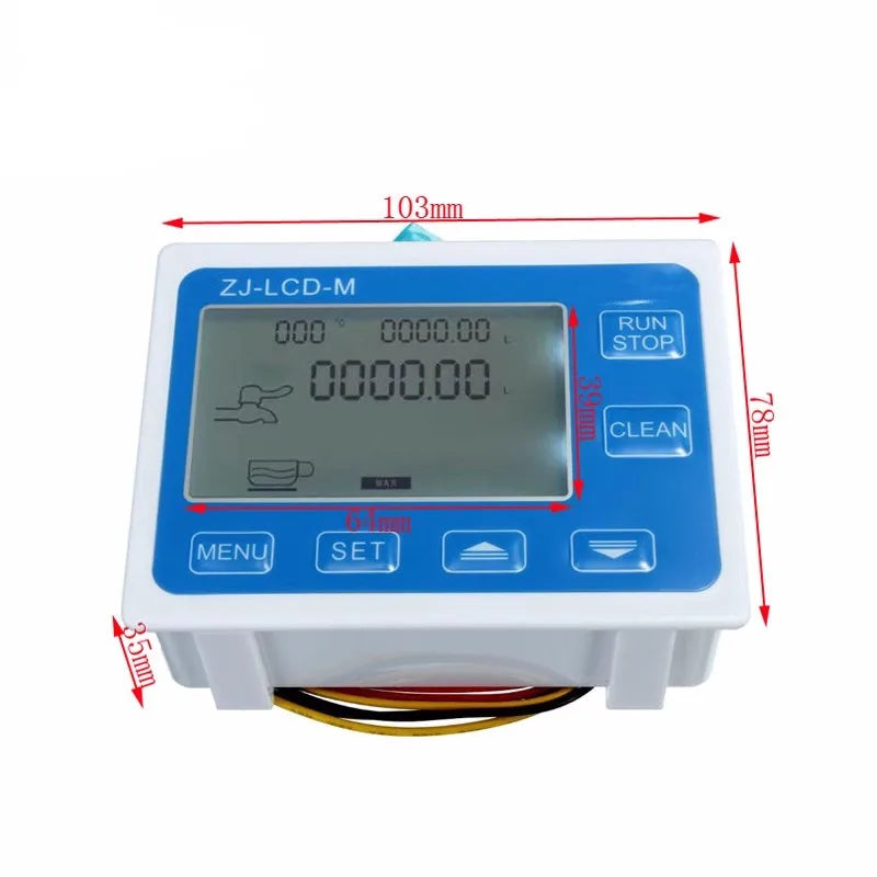 Flow Meter Fuel Gauge Flowmeter Caudalimetro Counter Flow Indicator Sensor Diesel Gasoline Gear Flow Sensor with LCD Flow Meter