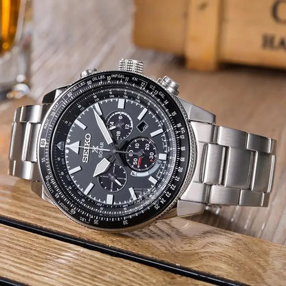 Fashion Brnad SEIKO Watch for Men Chronograph Prospex Series SSC607J1 Quartz Movement High Quality Luminous Dial Hands