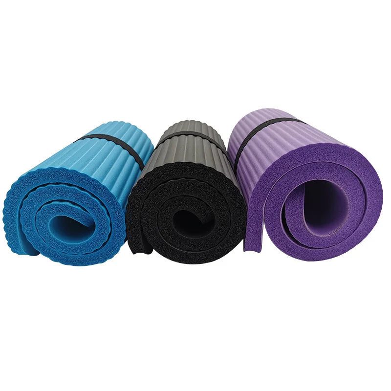 Yoga Pilates Mat Thick Exercise Gym Non-Slip Workout 15mm Fitness Mats Multifunctional Exercise Gym Fitness Yoga Mat B2Cshop