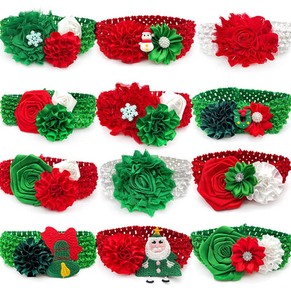 New Pet Dog Bow Tie Christmas Pet Accessories for Small Middle Large Dogs with Elastic Band Dog Neckties Xmas Grooming Product